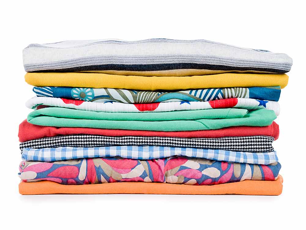 pile of laundry folded
