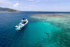 diveboat off the reef