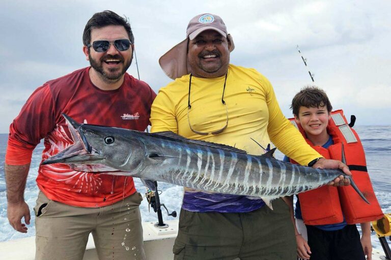 fisherman on deep sea fishing excursion