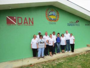 #image_title Team at hyperbaric dedication ceremony